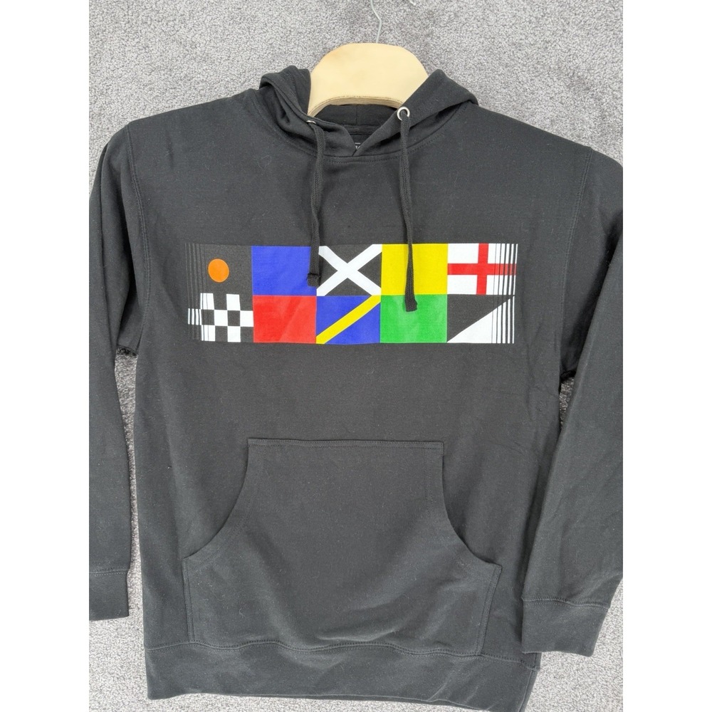Hoonigan Signal Flags Graphic Hoodie Mens M Black Racing‎ Drift Streetwear